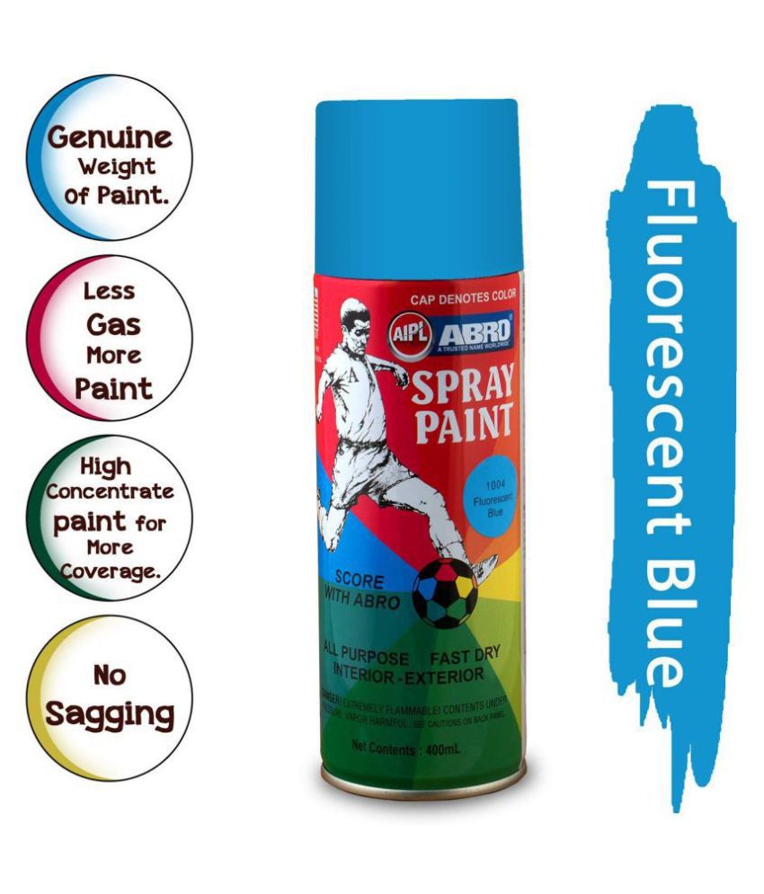 ABRO 1004 FLUORESCENT BLUE MULTIPURPOSE SPRAY PAINT PACK OF 1: Buy ABRO ...