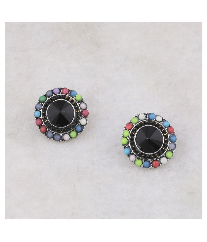     			SILVER SHINE Attractive Party Wear Multi Colour Stud Diamond Earring For Women Girl