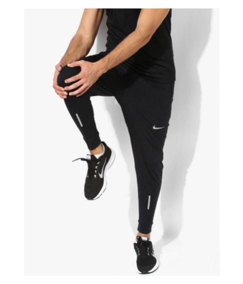 nike black slim fit track pants
