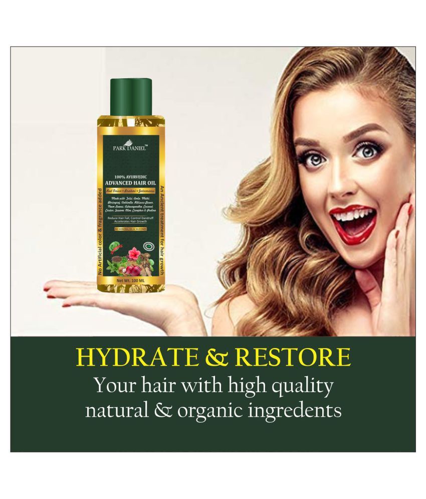 Park Daniel Ayurvedic Advance Hair oil with Red OnionFOR HAIR GROWTH 300 mL Pack of 3 Buy Park