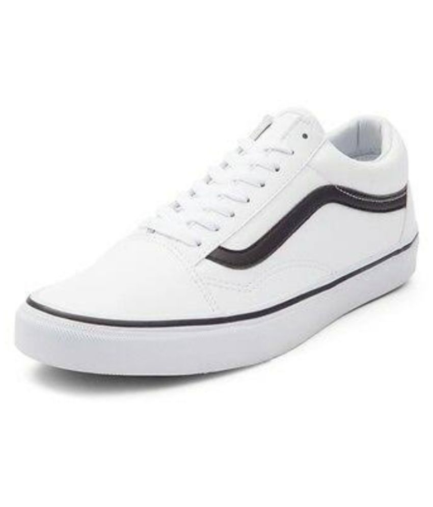 vans running shoes white