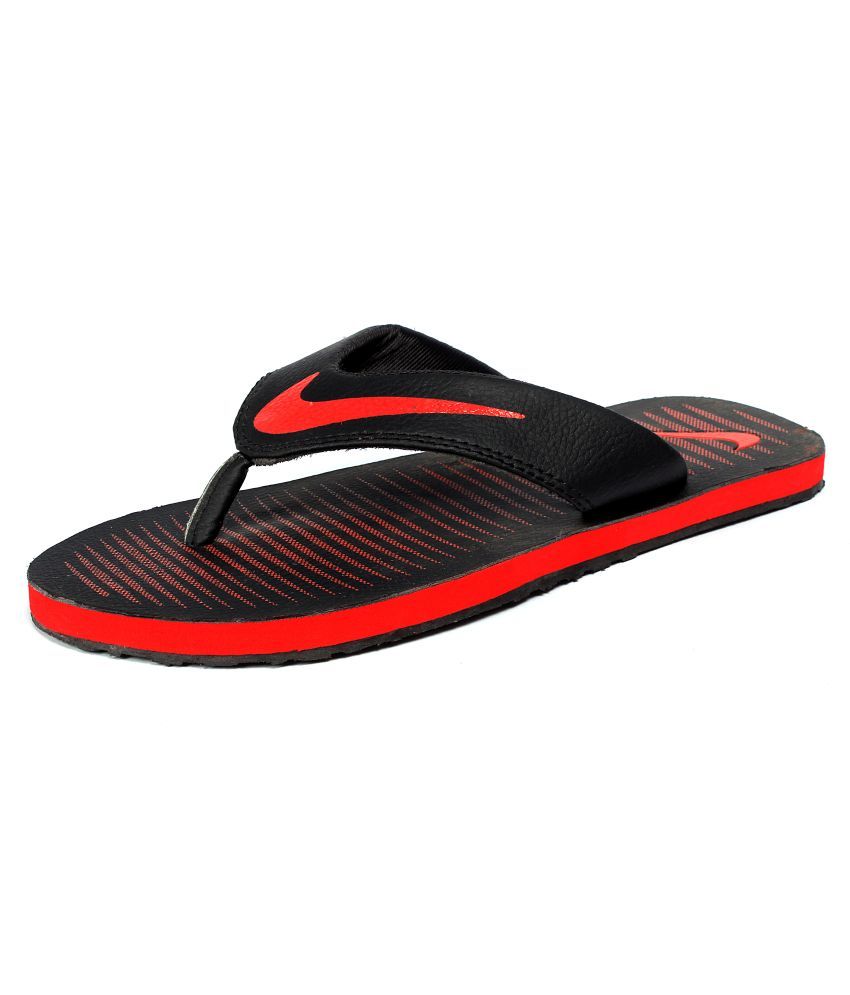 nike red thong flip flop