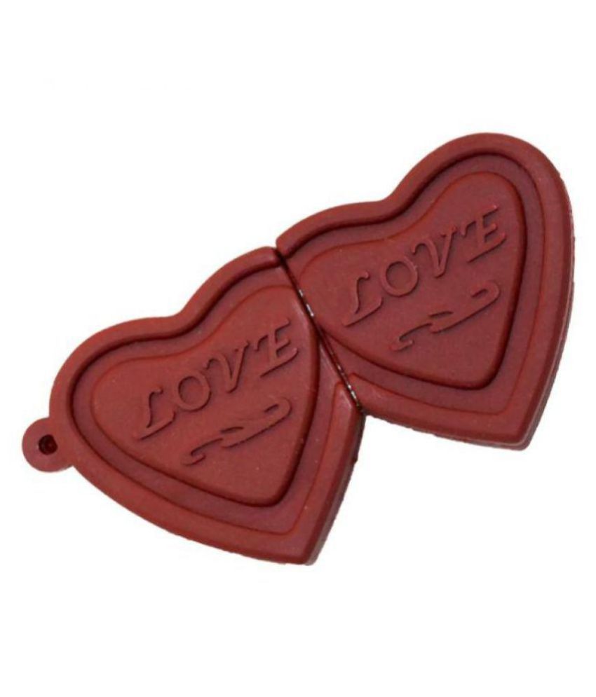    			Pankreeti PKT475 Chocolate Love Heart 32GB USB 2.0 Fancy Pendrive Pack of 1