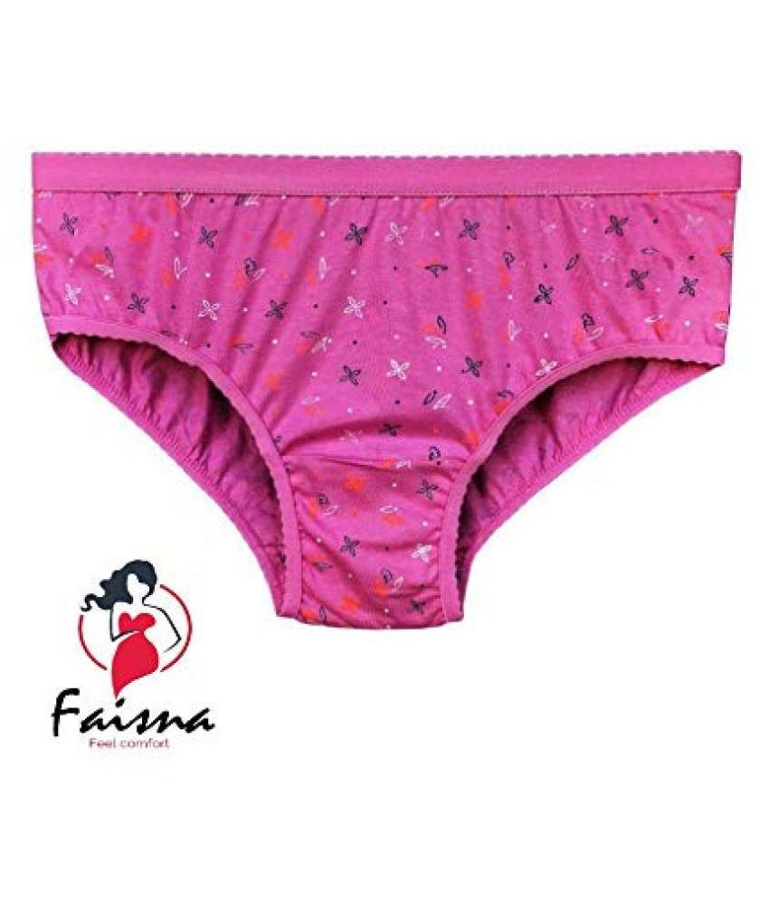 Buy Womens Hipsters Brief 100 Cotton Ladies Plain Panties Under Wear