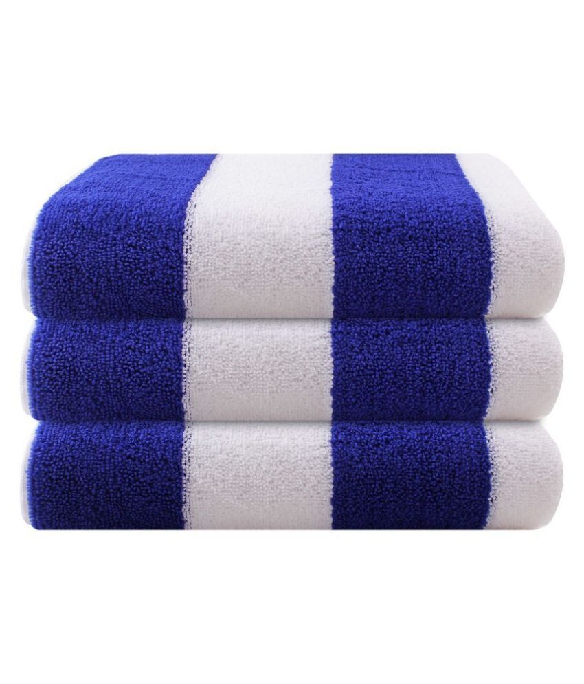 BATHE & SOAK Set of 3 Microfibre Bath Towel Blue Buy BATHE & SOAK Set