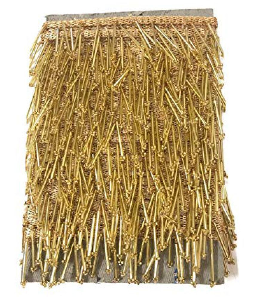 Golden Tassels/Latkan Hanging Laces and Border for Dresses, Sarees