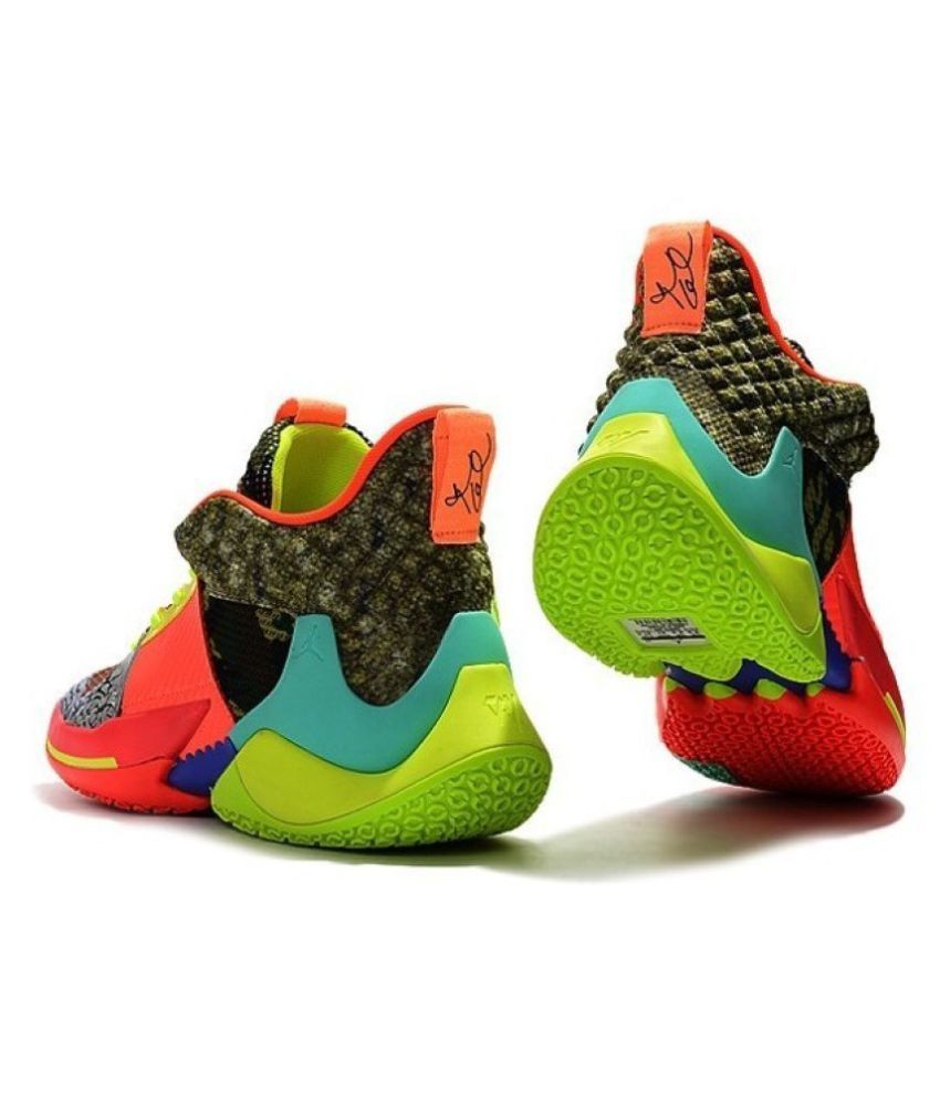 multi color basketball shoes