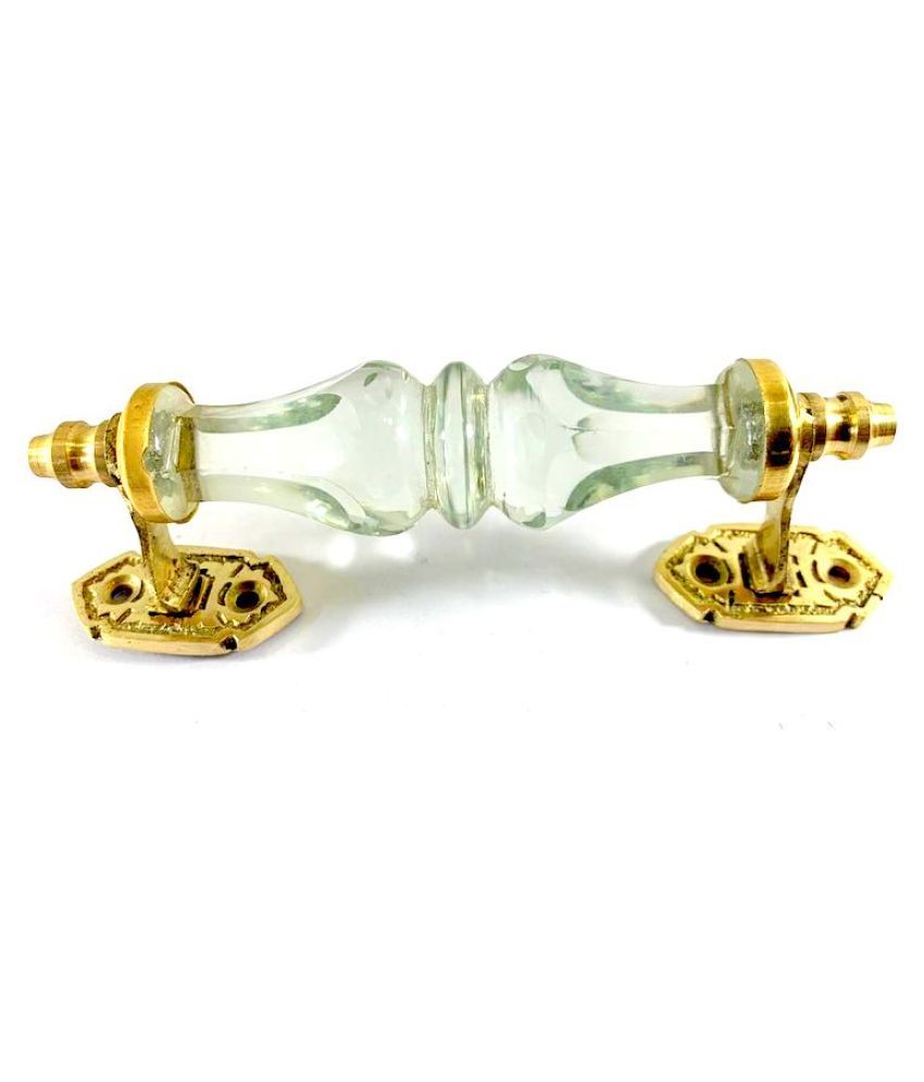 Buy White Door Handle Transparent Antique Designer Crystal Cut Glass