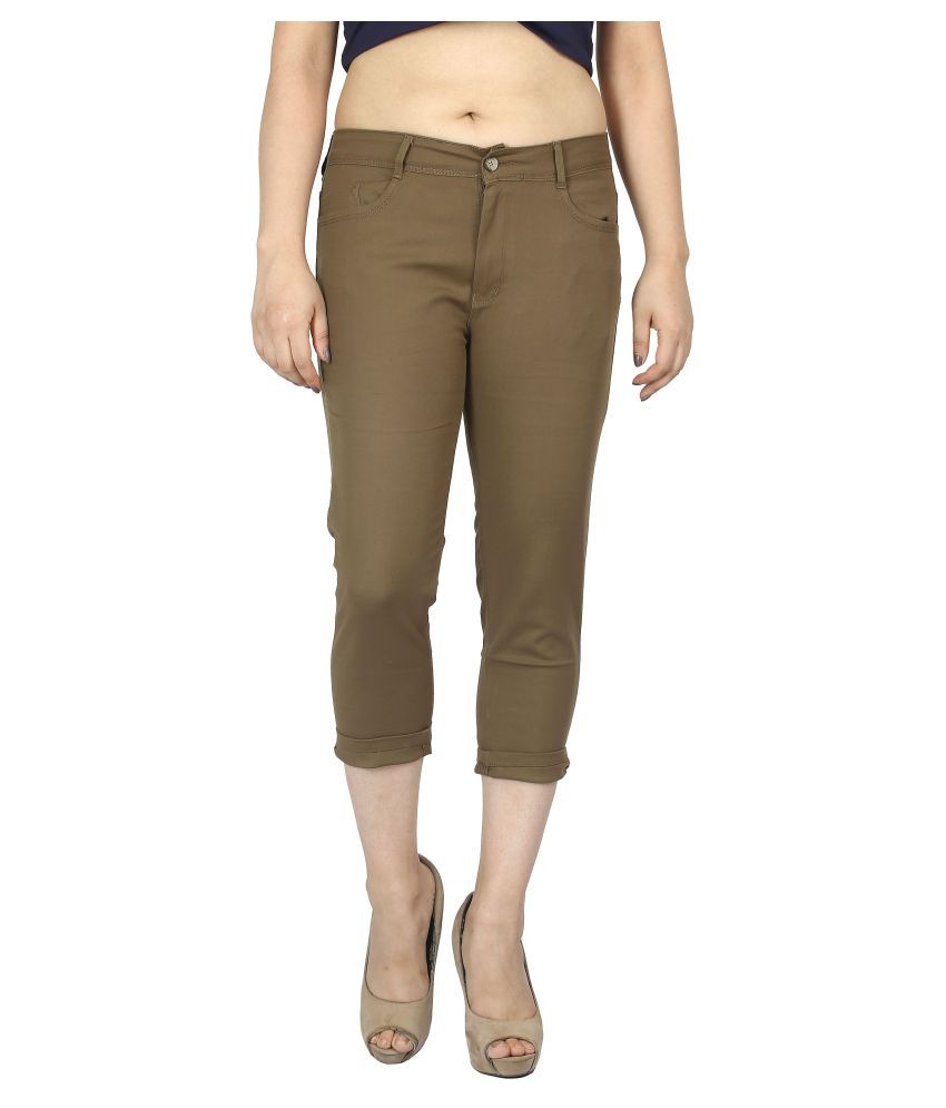     			FCK-3 Cotton Hot Pants - Brown