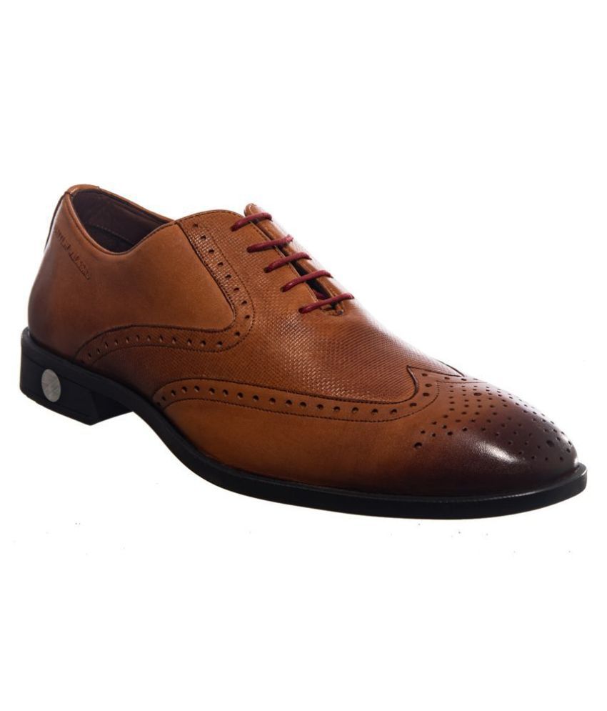 KHADIM Brogue Genuine Leather Brown Formal Shoes Price in India- Buy ...