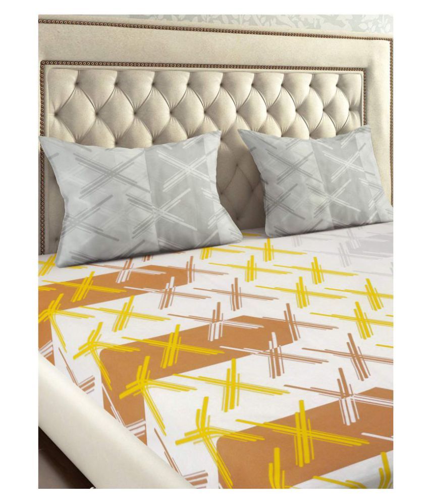 Raymond Cotton Double Bedsheet with 2 Pillow Covers Buy Raymond Cotton Double Bedsheet with 2