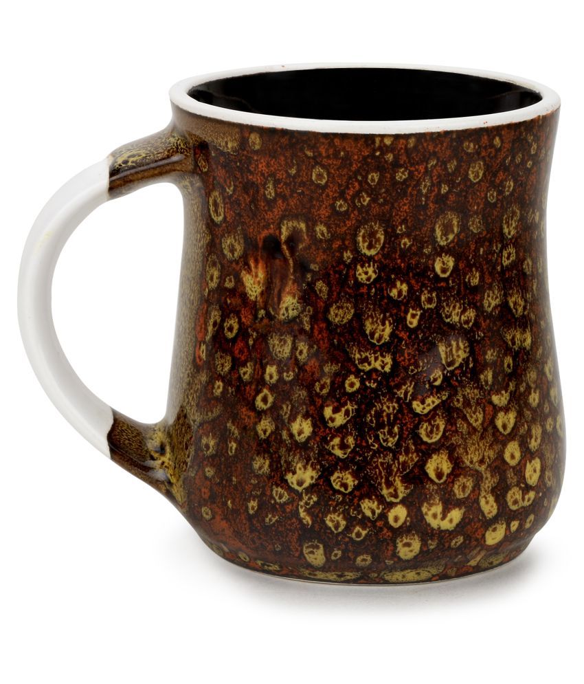 Indian Crafties Ceramic Coffee Mug 2 Pcs 330 Ml: Buy Online At Best 