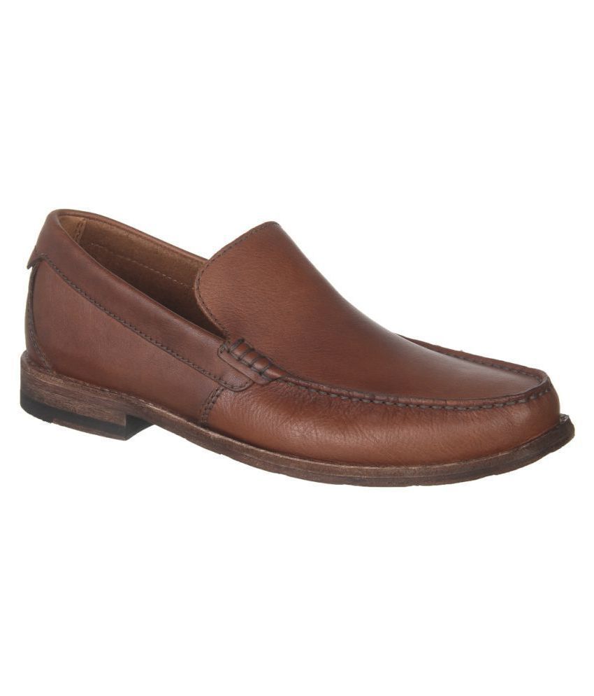 clarks brown loafers