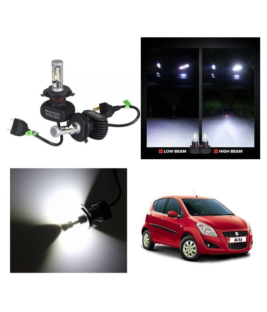 Trigcars Car Maruti Suzuki Ritz New LED Hid H4 CarStyling Lights