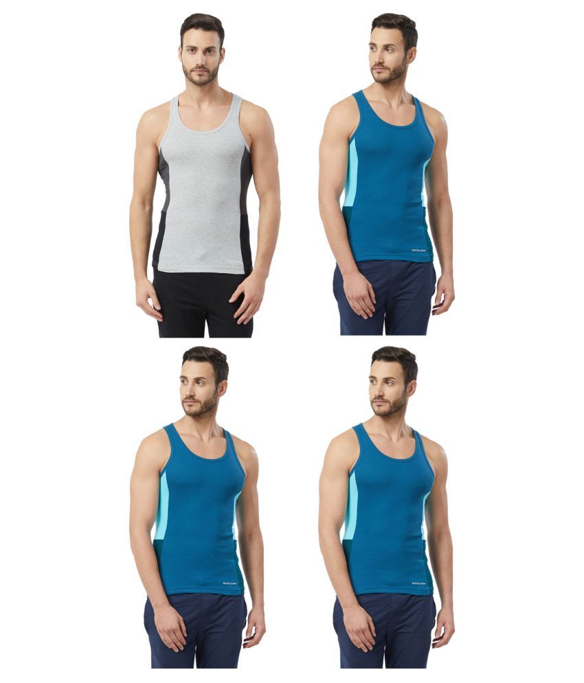     			Fruit Of The Loom Multi Sleeveless Vests Pack of 4