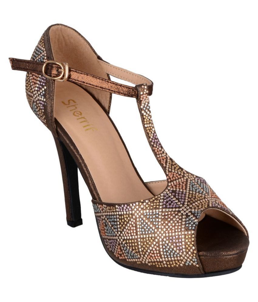 chocolate brown stiletto heels