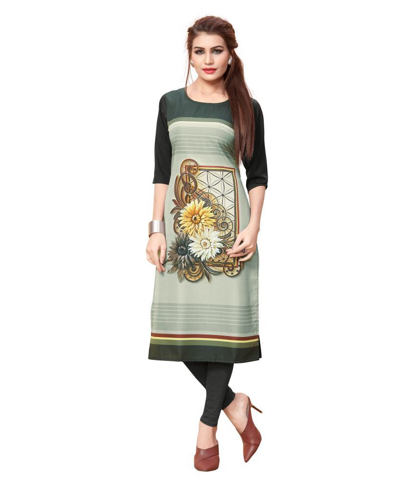     			DSK STUDIO Multicolor Crepe Straight Kurti