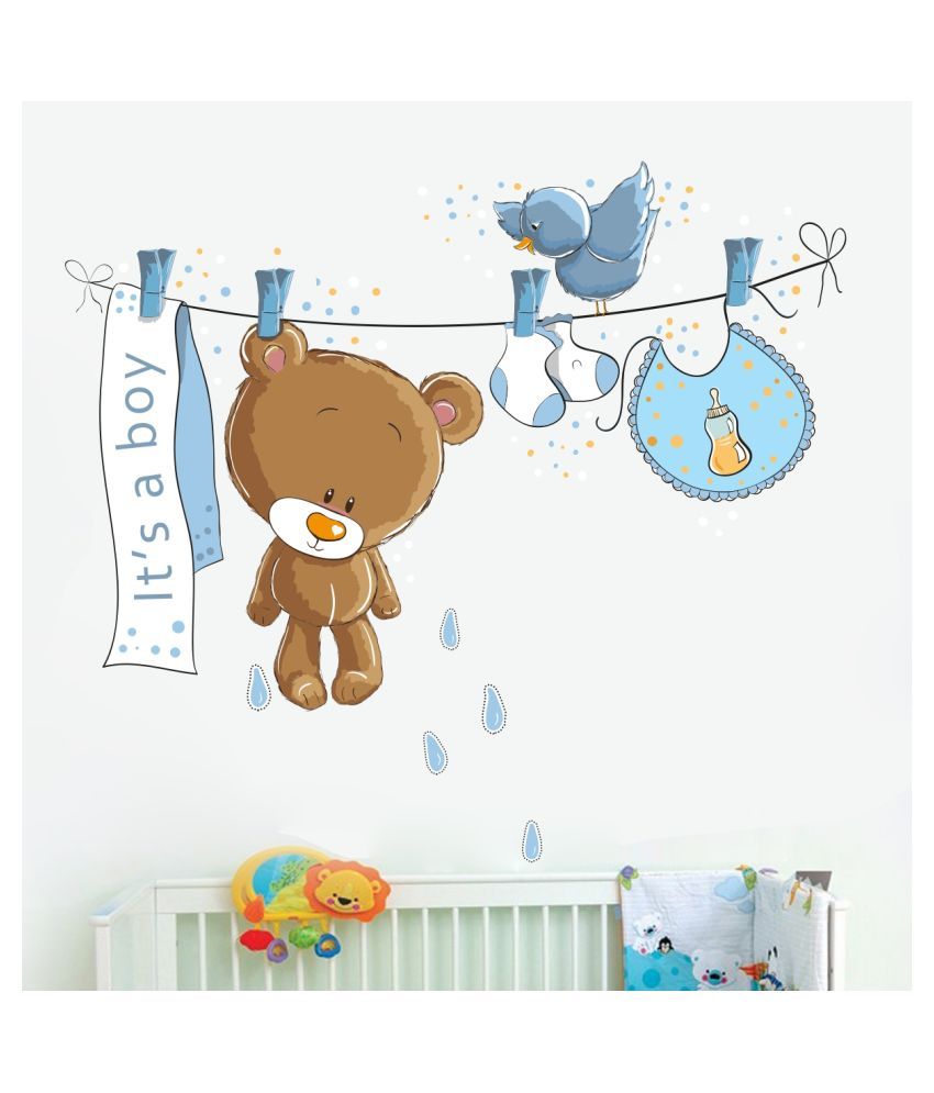     			Sticker Studio Cute Teddy Cartoon Characters Sticker ( 35 x 58 cms )