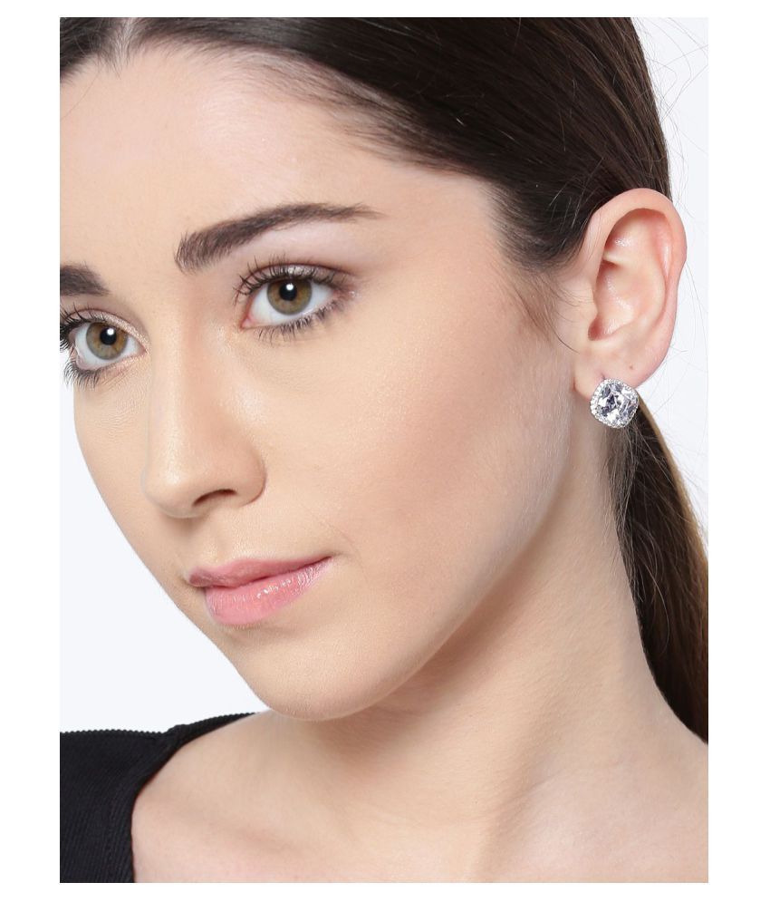 daily wear silver earrings