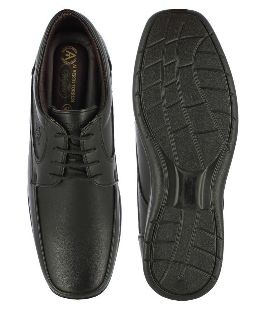alberto torresi black formal derby shoes