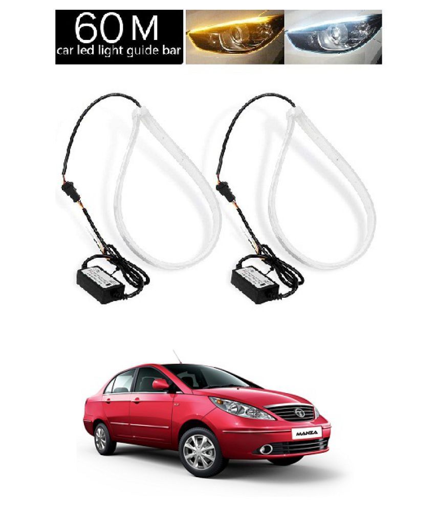 Neeb Traders Tata Vista Manza Car Led Strip Headlight White Daytime