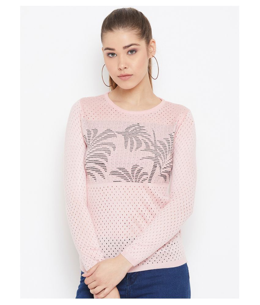     			Duke Woollen Pink Pullovers