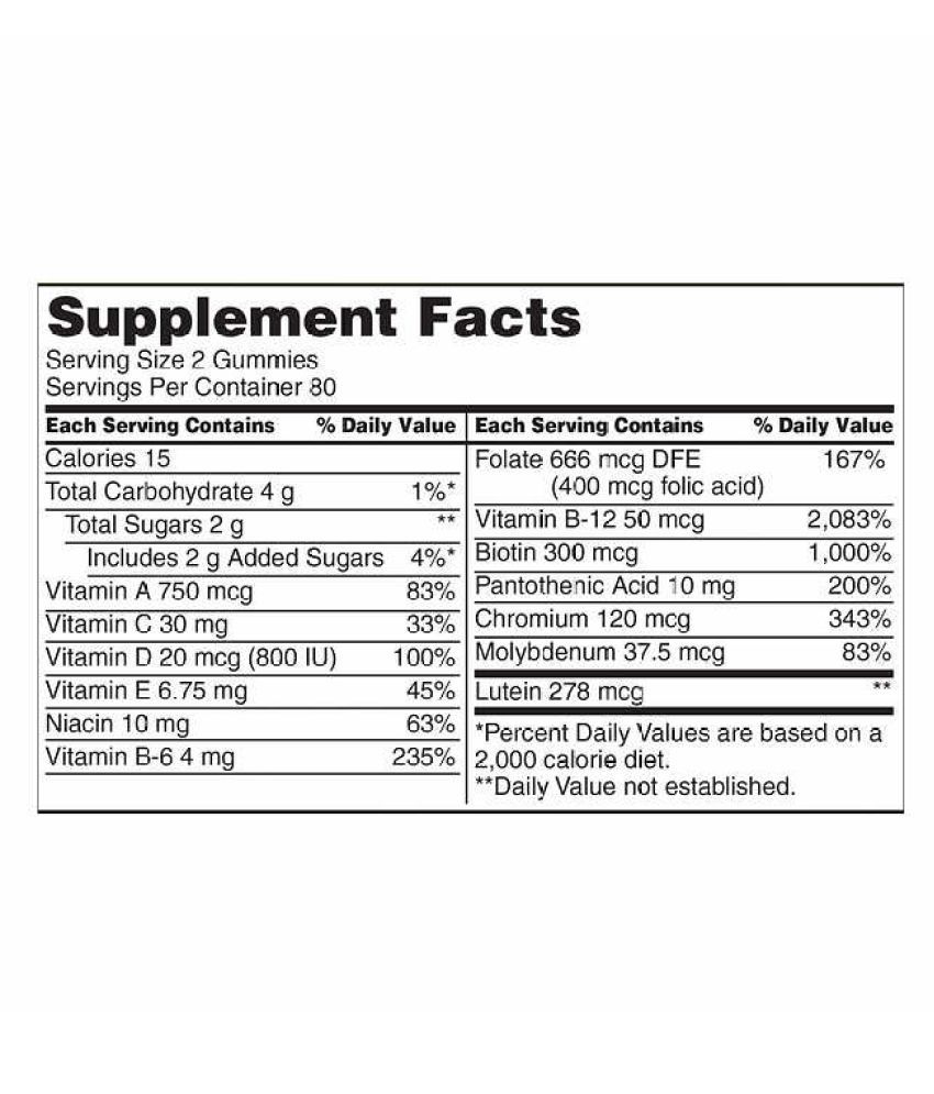Kirkland Signature Adult Multivitamin Gummies 320 no.s Strawbery