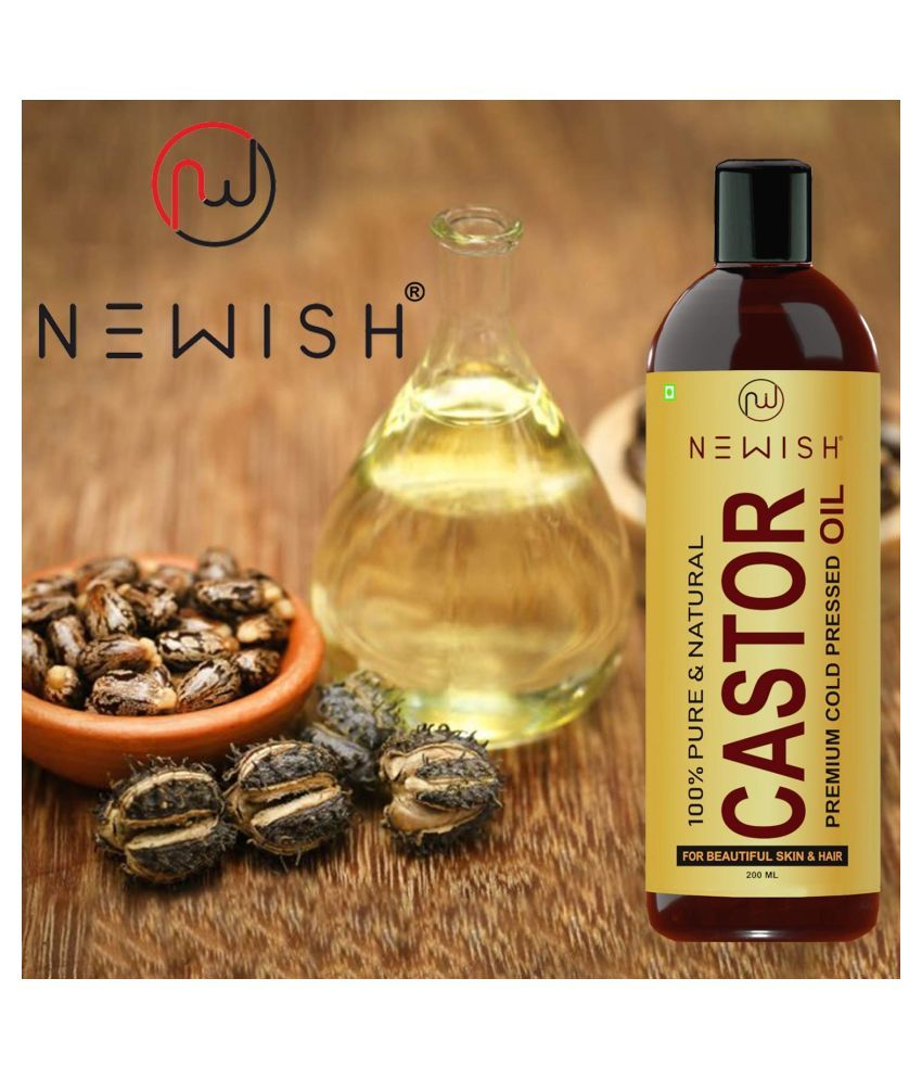 Newish Organic Cold Pressed Castor Oil for Hair & Skin ...