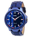 HMTe - Blue Leather Analog Men's Watch