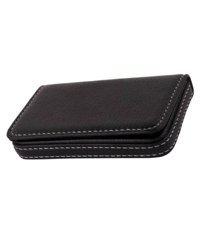Buy PRODUCTMINE Leather Card Holder Leather Black Pouch Online at Best ...