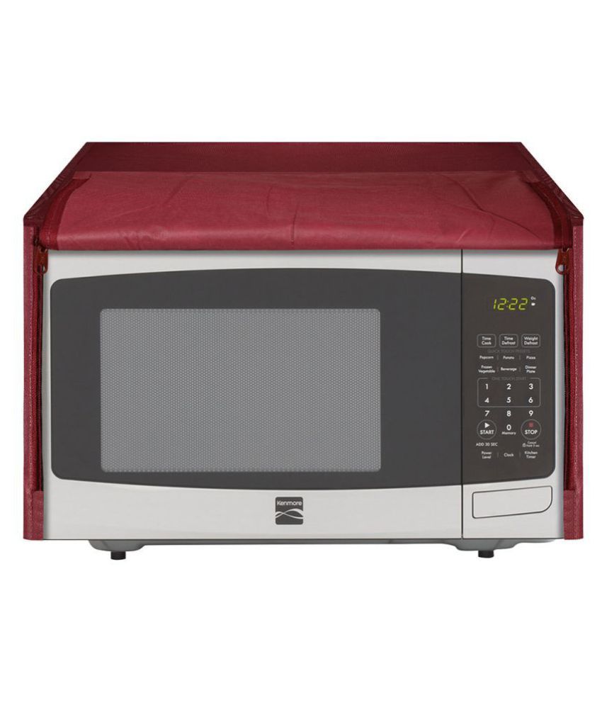     			E-Retailer Single Polyester Maroon Microwave Oven Cover - 20-22L