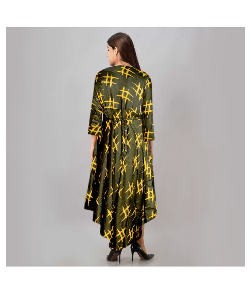 bershka green cut out dress