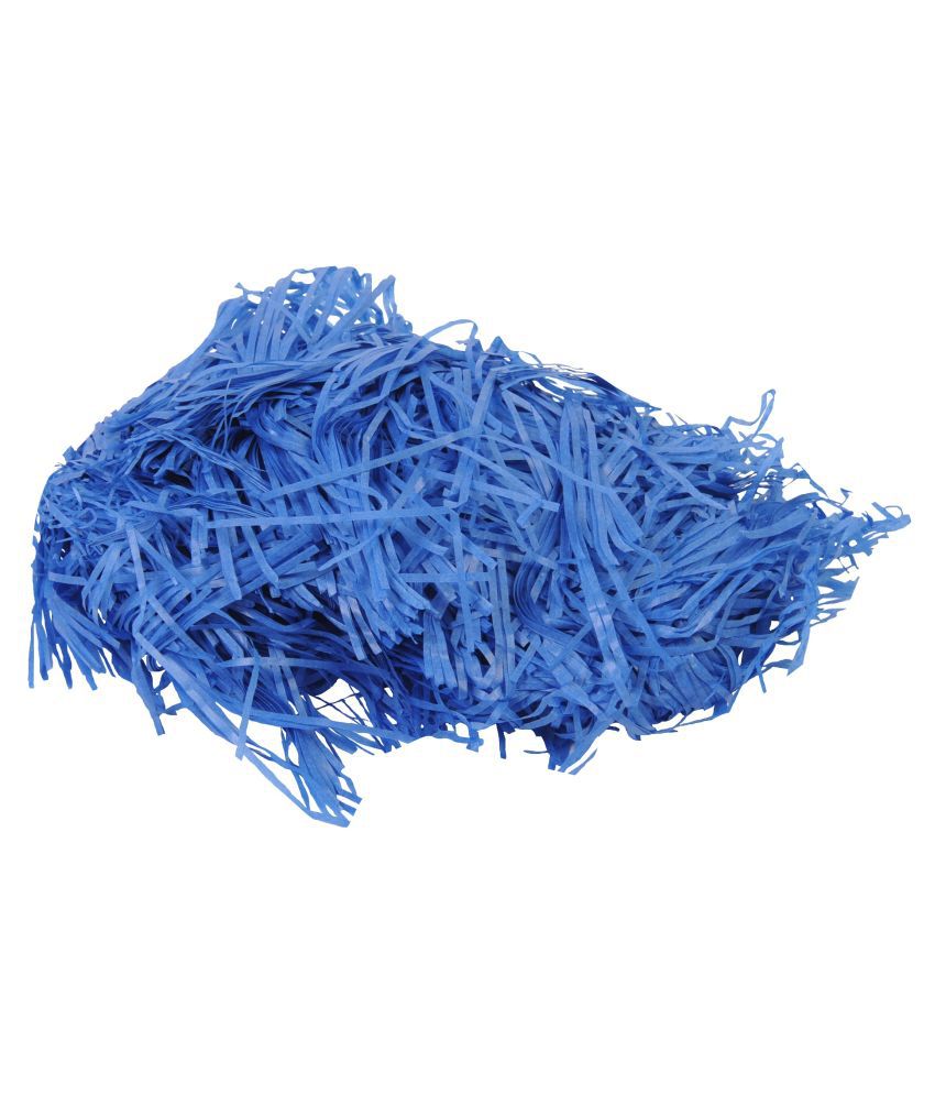 Gift Paper Shreds Easter Grass Paper for Packing and Gift Party Crafts Accessories Decorations, Color Royal Blue