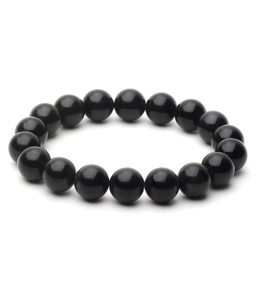 Kanha Ji Natural Black Onyx Matfinish Bracelet Reiki/Yoga Healing ...