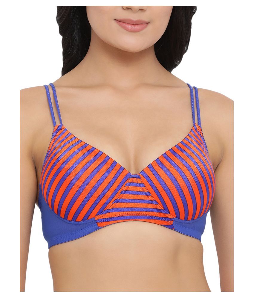     			Clovia Polyamide Lightly Padded Women's T-Shirt Bra ( Orange )