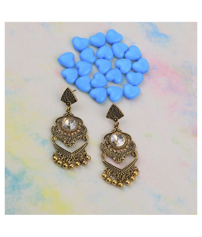     			SILVER SHINE Exclusive Patry Wear Gold Plated Traditional Earring For Women Girl