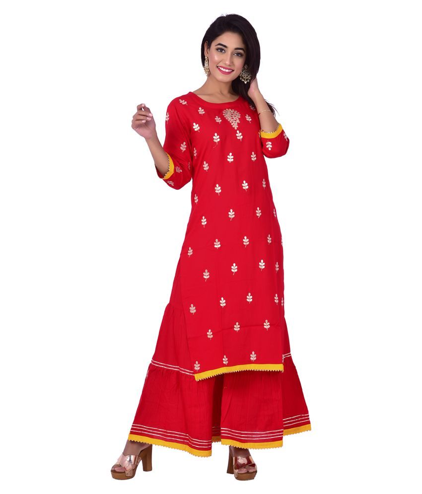 snapdeal kurti with plazo