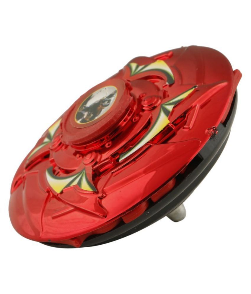 R L SONS Spin Top Set with Ripchord Launcher (Light and Musical Top