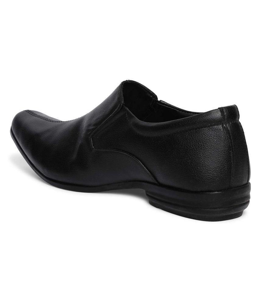 paragon max men's black formal shoes
