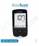 AccuSure Sensor Glucometer Machine with 25 Test Strips & 10 Lancets