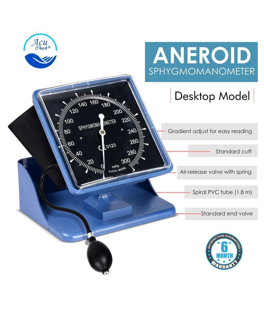Acu Check Acu Bp 03 Aneroid Manual Blood Pressure Monitor Desktop