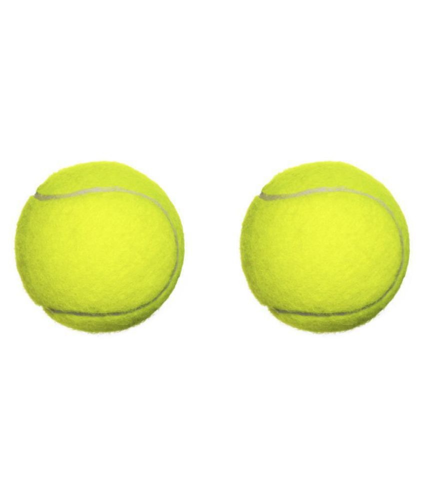     			Emm Emm Pack of 2 Pcs Green-Yellow Cricket Tennis Ball