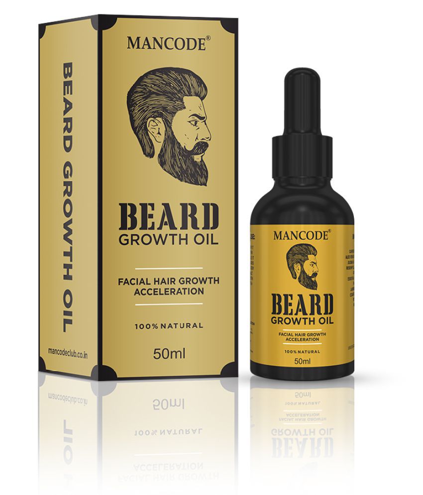Mancode - 50mL Growth Increasing Beard Oil (Pack of 1)