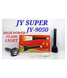JY Super - 2W Rechargeable Flashlight Torch (Pack of 1)