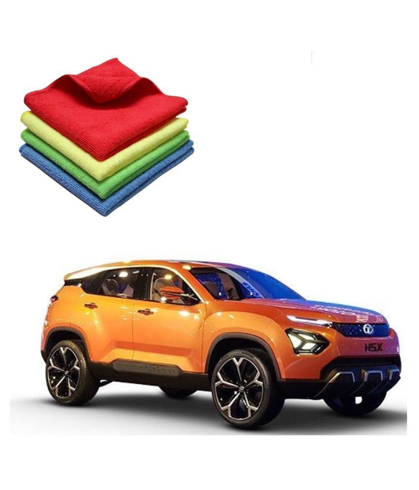 Kozdiko Microfiber Cleaning Cloth Car 300GSM 40x40 cm Pack of 4 For Tata Harrier H5X Buy