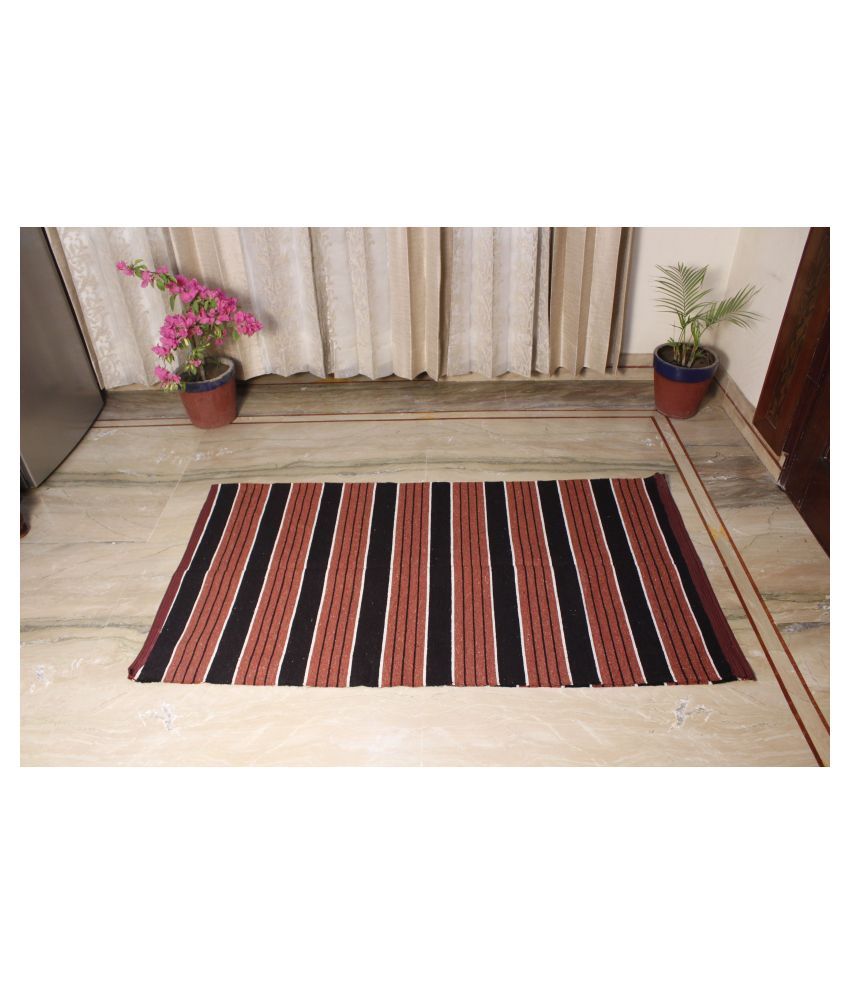 SHANKARA Multi Cotton Carpet Embroidery 4x7 Ft Buy SHANKARA Multi