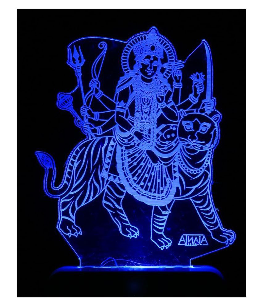     			SUPER AJANTA 2021  Sree Ambajima  Sree Saktima 3D Night Lamp Multi - Pack of 1