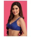 Clovia Cotton Non Padded Women's T-Shirt Bra ( Blue )