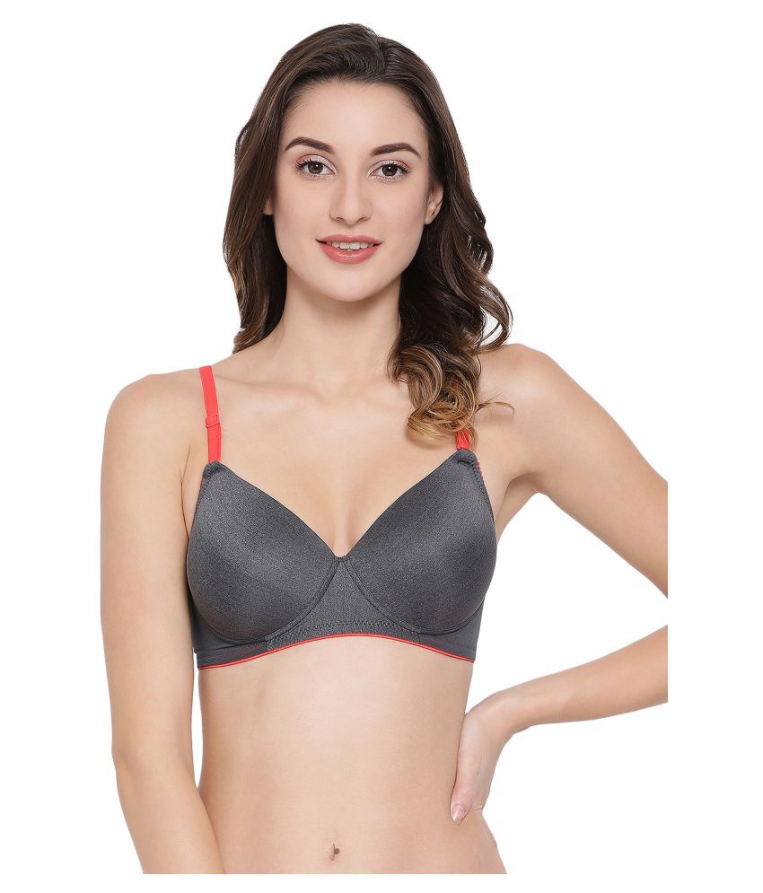     			Clovia Polyamide T-Shirt Bra - Grey