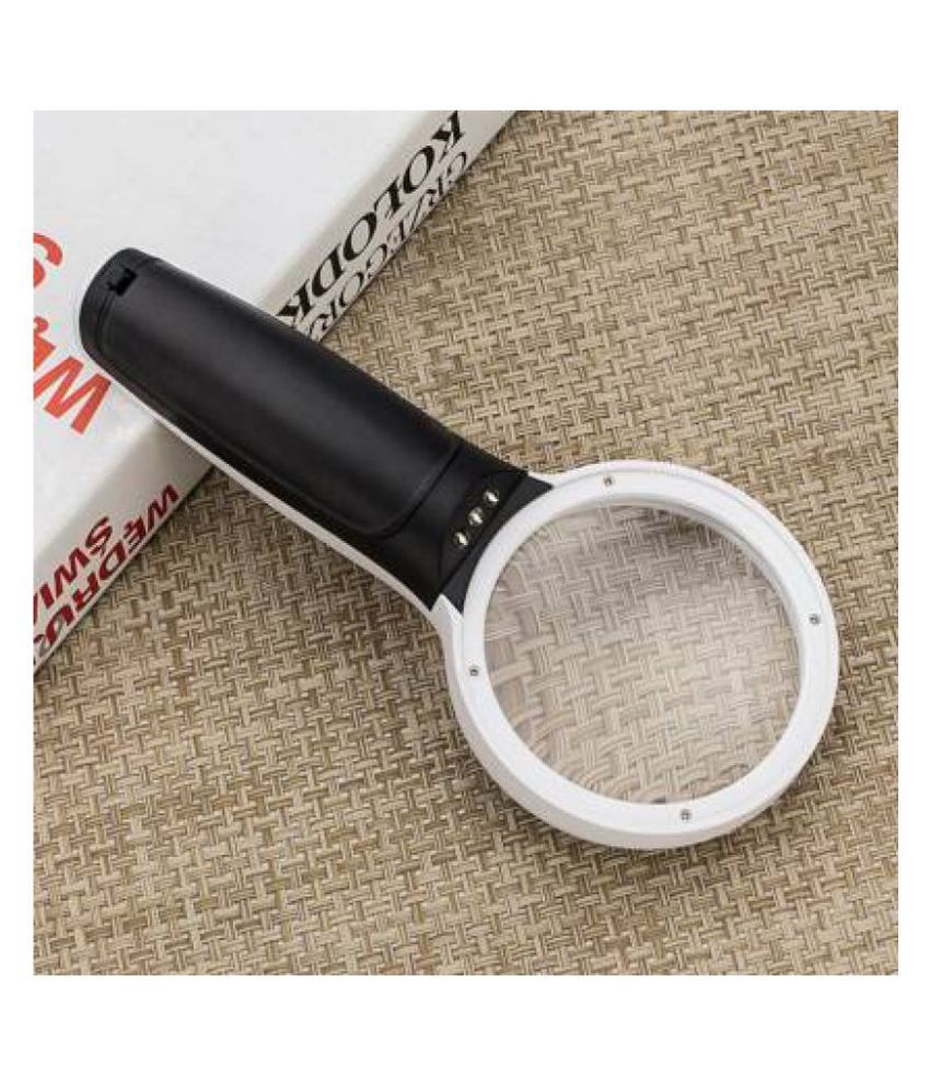 Optical Magnifying Glass Lens,3X - 45X Handheld Reading Magnifier Glass ...